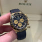 Rolex Yellow Gold Daytona Watch - 40 MM - Oysterflex Strap - Black Dial - 116518LN bkchof