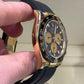 Rolex Yellow Gold Daytona Watch - 40 MM - Oysterflex Strap - Black Dial - 116518LN bkchof
