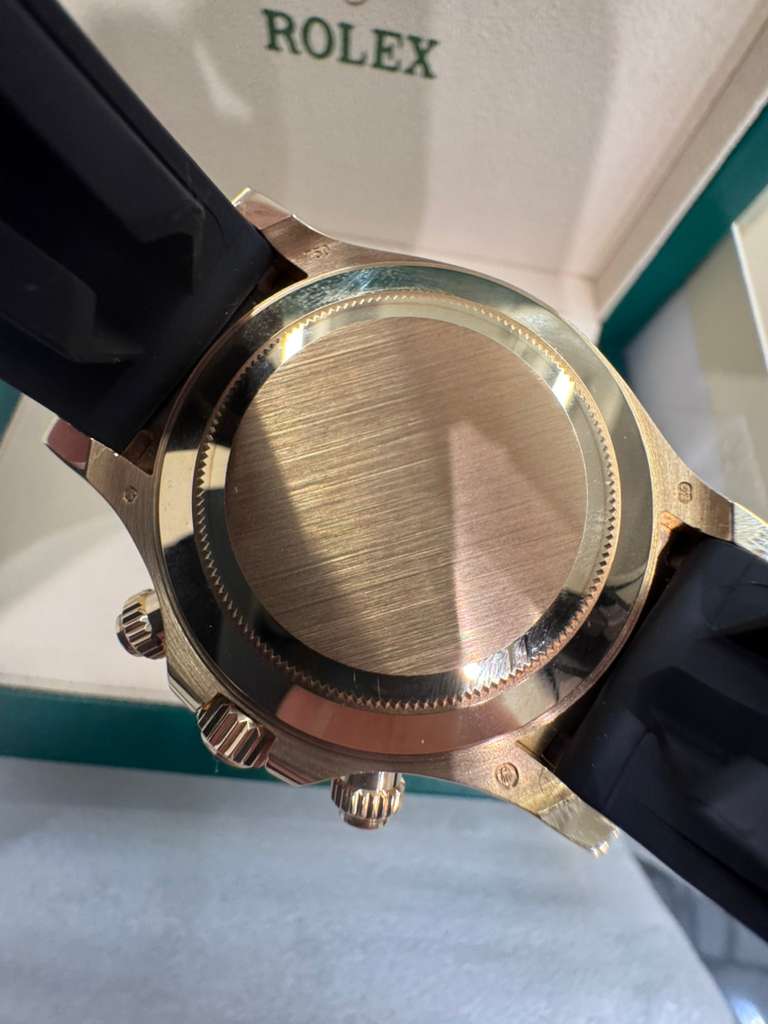 Rolex Yellow Gold Daytona Watch - 40 MM - Oysterflex Strap - Champagne Dial - 116518LN chbkof