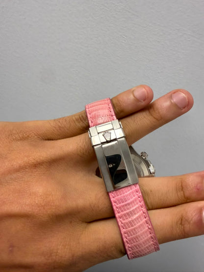 Rolex White Gold Daytona Beach Collection - 40 MM -&nbsp; Pink Leather Strap - Pink Dial - 116519 Pink