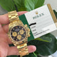 Rolex Yellow Gold Daytona "Paul Newman" Watch - 40 MM - Oyster Bracelet - Black Dial with Champagne Counters- 116528