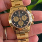 Rolex Yellow Gold Daytona "Paul Newman" Watch - 40 MM - Oyster Bracelet - Black Dial with Champagne Counters- 116528