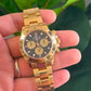 Rolex Yellow Gold Daytona "Paul Newman" Watch - 40 MM - Oyster Bracelet - Black Dial with Champagne Counters- 116528