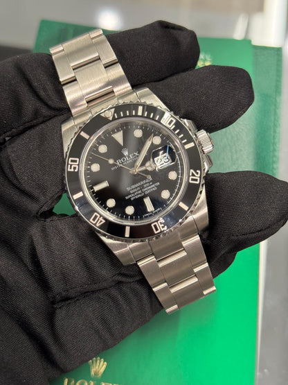 Rolex Steel Submariner Date Watch 40MM - Oyster Bracelet - Black Dial - 116610LN