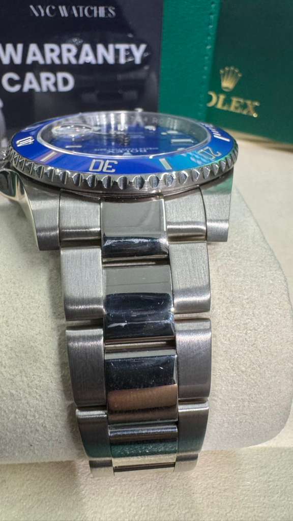 Rolex Smurf White Gold Submariner Watch 40MM - Oyster Bracelet - Blue Dial - 116619LB