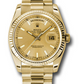 Rolex Day-Date - 36 MM - Yellow Gold - Champagne Index Dial - 118238 chsp  nyc watcher nyc watches