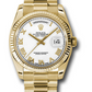 Rolex Day-Date - 36 MM - Yellow Gold - White Roman Dial - 118238 wrp  nyc watcher nyc watches