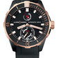 Ulysse Nardin Diver Chronometer Titanium and Rose Gold Case 44 MM - Black Rubber Strap - Black Dial - 1185-170-3/BLACK