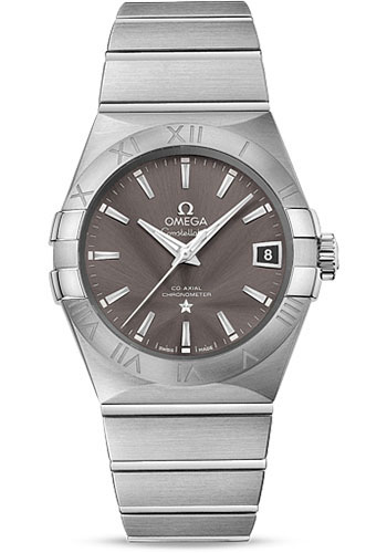 Omega Constellation Stainless Steel 38 MM - Stainless Steel Bracelet - Grey Dial - 123.10.38.21.06.001