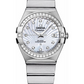 Omega Constellation Stainless Steel 27 MM - Stainless Steel Bracelet - Diamond Bezel - Mother-Of-Pearl Supernova Diamond Dial - 123.15.27.20.55.001