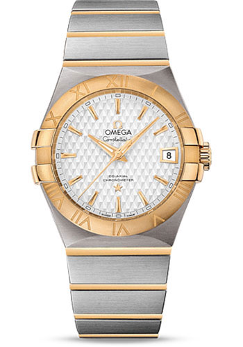 Omega Constellation Stainless Steel and Yellow Gold 35 MM - Stainless Steel and Yellow Gold Bracelet - Silver Dial - 123.20.35.20.02.006