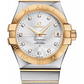 Omega Constellation Stainless Steel and Yellow Gold 35 MM - Stainless Steel and Yellow Gold Bracelet - Silver Diamond Dial - 123.20.35.20.52.002