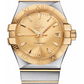 Omega Constellation Stainless Steel and Yellow Gold 35 MM - Stainless Steel and Yellow Gold Bracelet - Champagne Dial - 123.20.35.60.08.001