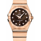 Omega Constellation Rose Gold 27 MM - Rose Gold Bracelet - Brown Diamond Dial - 123.55.27.60.55.013