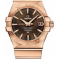 Omega Constellation Rose Gold 35 MM - Rose Gold Bracelet - Brown Dial - 123.50.35.20.13.001