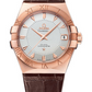 Omega Constellation Rose Gold 38 MM - Brown Leather Strap - Silver Dial - 123.53.38.21.02.001