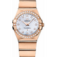 Omega Constellation Rose Gold 24 MM - Rose Gold Bracelet - Diamond Bezel - Mother-Of-Pearl Diamond Dial - 123.55.24.60.55.001