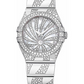 Omega Constellation White Gold 24 MM - White Gold Diamond Bracelet - Mother-Of-Pearl Diamond Dial - 123.55.24.60.55.012