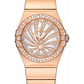 Omega Constellation Rose Gold 27 MM - Rose Gold Bracelet - Diamond Bezel -Mother-Of-Pearl Diamond Dial - 123.55.27.60.55.013