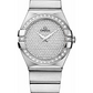 Omega Constellation White Gold 27 MM - White Gold Bracelet - Diamond Bezel - Diamond Paved Dial - 123.55.27.60.99.001