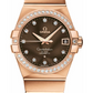 Omega Constellation Rose Gold 38 MM - Rose Gold Bracelet - Diamond Bezel - Brown Diamond Dial - 123.55.38.21.63.001