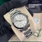 Rolex Stainless Steel Oyster Perpetual no date Watch - 34 MM - Oyster Bracelet - Silver Dial - 124200 sio