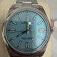 Rolex Stainless Steel Oyster Perpetual no date Watch - 41 MM - Oyster Bracelet - Turquoise Blue Dial - 124300-0006