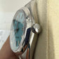 Rolex Stainless Steel Oyster Perpetual no date Watch - 41 MM - Oyster Bracelet - Turquoise Blue Dial - 124300-0006