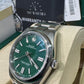 Rolex Stainless Steel Oyster Perpetual no date Watch - 41 MM - Oyster Bracelet - Green Dial - 124300 greio