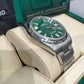Rolex Stainless Steel Oyster Perpetual no date Watch - 41 MM - Oyster Bracelet - Green Dial - 124300 greio
