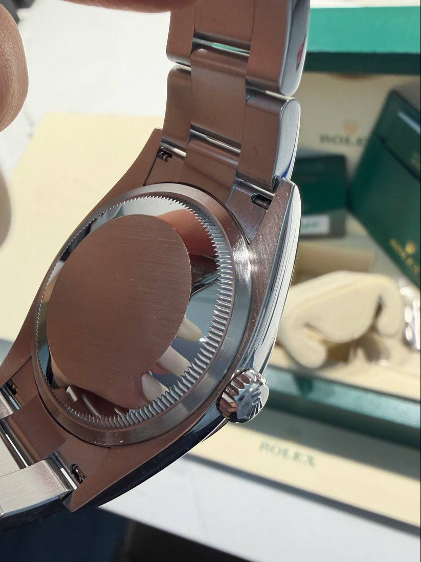 Rolex Stainless Steel Oyster Perpetual Watch - 36 MM - Oyster bracelet - Domed Bezel - Blue Artistic Dial - 126000-0009