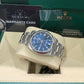 Rolex Stainless Steel Oyster Perpetual no date Watch - 36 MM - Oyster Bracelet - Blue Dial - 126000 bluio