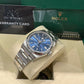 Rolex Stainless Steel Oyster Perpetual no date Watch - 36 MM - Oyster Bracelet - Blue Dial - 126000 bluio