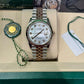 Rolex Stainless Steel And Pink Gold Datejust - 36 MM - Jubilee Bracelet - Fluted Bezel - Mother of Pearl Diamond Dial - 126231-0021