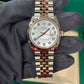 Rolex Stainless Steel And Pink Gold Datejust - 36 MM - Jubilee Bracelet - Fluted Bezel - Mother of Pearl Diamond Dial - 126231-0021