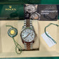 Rolex Stainless Steel And Pink Gold Datejust - 36 MM - Jubilee Bracelet - Fluted Bezel - Mother of Pearl Diamond Dial - 126231-0021