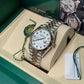 Rolex Stainless Steel And Pink Gold Datejust - 36 MM - Jubilee Bracelet - Fluted Bezel - Mother of Pearl Diamond Dial - 126231-0021
