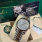 Rolex Stainless Steel And Pink Gold Datejust - 36 MM - Jubilee Bracelet - Fluted Bezel - Mother of Pearl Diamond Dial - 126231-0021
