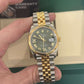 Rolex Stainless Steel And Yellow Gold Datejust - 36 MM - Jubilee Bracelet - Fluted Bezel - Olive Green Roman Dial - 126233-0025