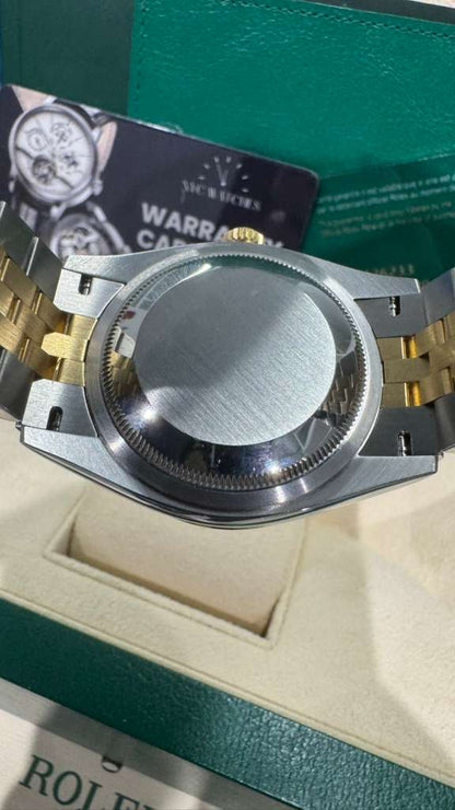 Rolex Stainless Steel And Yellow Gold Datejust - 36 MM - Jubilee Bracelet - Fluted Bezel - Champagne Diamond Dial - 126233-0017