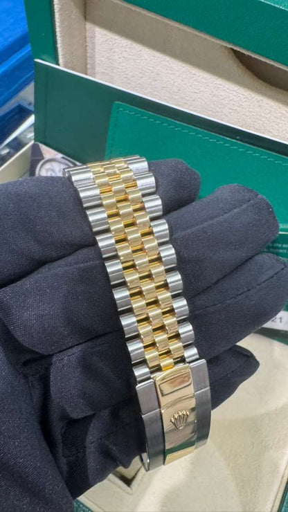 Rolex Stainless Steel And Yellow Gold Datejust - 36 MM - Jubilee Bracelet - Fluted Bezel - Champagne Diamond Dial - 126233-0017