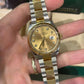Rolex Stainless Steel And Yellow Gold Datejust - 36 MM - Oyster Bracelet - Fluted Bezel - Champagne Diamond Dial - 126233 chdo
