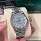 Rolex Stainless Steel And White Gold Datejust - 36 MM - Oyster Bracelet - Fluted Bezel - Mother Of Pearl Diamond Dial - 126234-0020