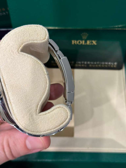 Rolex Stainless Steel And White Gold Datejust - 36 MM - Oyster Bracelet - Fluted Bezel - Mother Of Pearl Diamond Dial - 126234-0020
