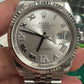 Rolex Stainless Steel And White Gold Datejust - 36 MM - Jubilee Bracelet - Fluted Bezel - Silver Diamond Dial - 126234 sdr69j
