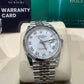 Rolex Stainless Steel And White Gold Datejust - 36 MM - Jubilee Bracelet - Fluted Bezel - White Roman Dial - 126234 wrj