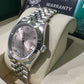 Rolex Stainless Steel And White Gold Datejust - 36 MM - Jubilee Bracelet - Fluted Bezel - Pink Diamond Roman Dial - 126234 pdr69j