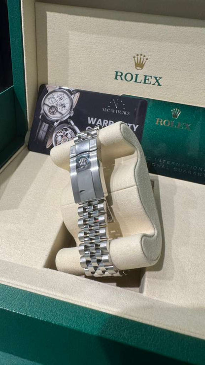 Rolex Stainless Steel And White Gold Datejust - 36 MM - Jubilee Bracelet - Fluted Bezel - Pink Diamond Roman Dial - 126234-0031