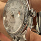 Rolex Stainless Steel And White Gold Datejust - 36 MM - Jubilee Bracelet - Diamond Bezel - White Roman Dial - 126284RBR wrj
