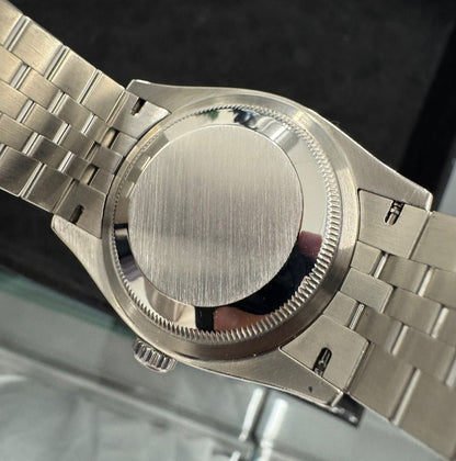 Rolex Stainless Steel And White Gold Datejust - 36 MM - Jubilee Bracelet - Diamond Bezel - White Roman Dial - 126284RBR-0017
